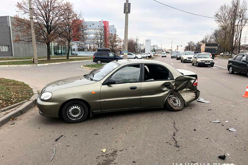 ДТП с такси в Харькове: